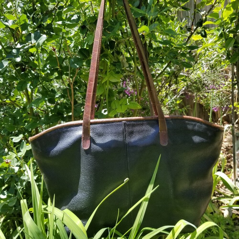 Valerie Stevens Large Womens Leather Totebag